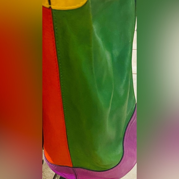 Celine multicolor genuine leather bucket bag - Picture 12 of 14